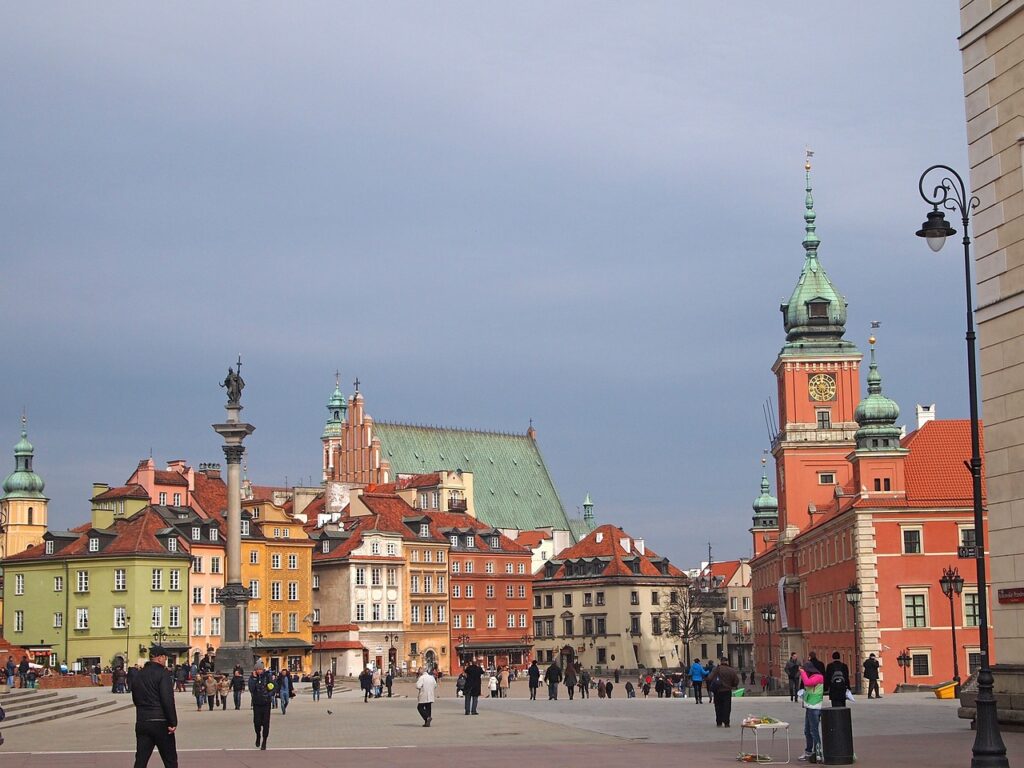 warsaw, the old town, poland